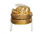 Czapka Sułtana Złota – Orientalny Dodatek do Przebrania, Unisex