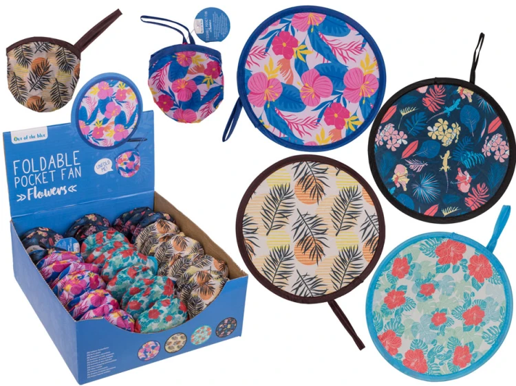 Składany Wachlarz Kieszonkowy – Kwiatowy Styl na Letnie Upały  (1).jpg