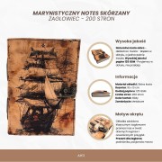 Notes Skórzany Żaglowiec – Elegancki Dziennik w Stylu Retro  (5).jpg