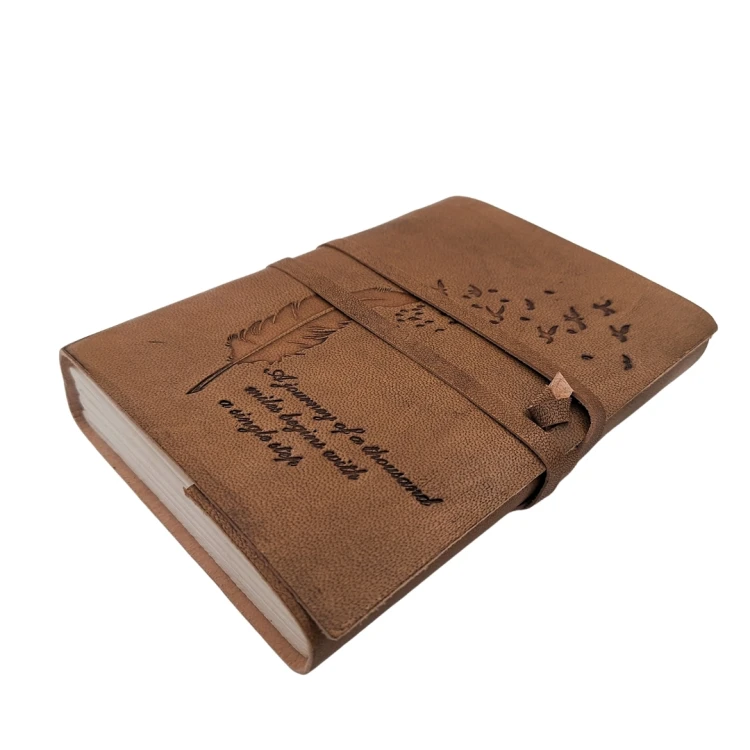 Notes skórzany Retro z cytatem – Dziennik podróżnika 18x13 cm, 200 stron  (3).jpg