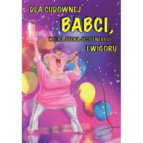 Karnet okolicznościowy z kopertą Cudownej Babci 1