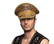 Czapka Pantera z ćwiekami – brązowy stylowy dodatek, Boland