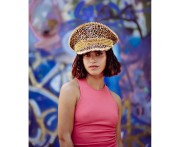 Czapka Pantera z ćwiekami – brązowy stylowy dodatek, Boland