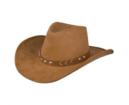Kapelusz kowbojski Nebraska brązowy, uniwersalny rozmiar 58 cm