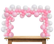 Złoty stelaż balonowy do stołu 260x120 cm – przykręcany