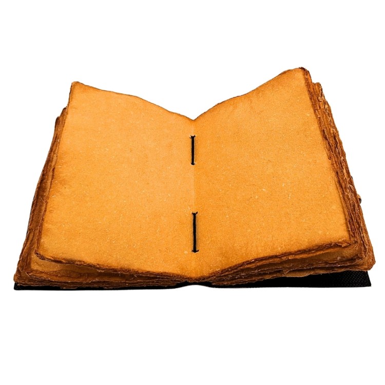 Notes skórzany vintage – drzewo i księżyc, 200 stron rękodzieła  (7).jpg