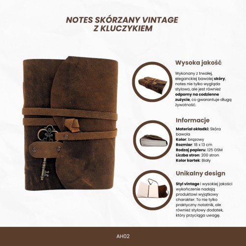 Notes skórzany retro z kluczykiem – 200 stron, prywatność i styl  (2).jpg