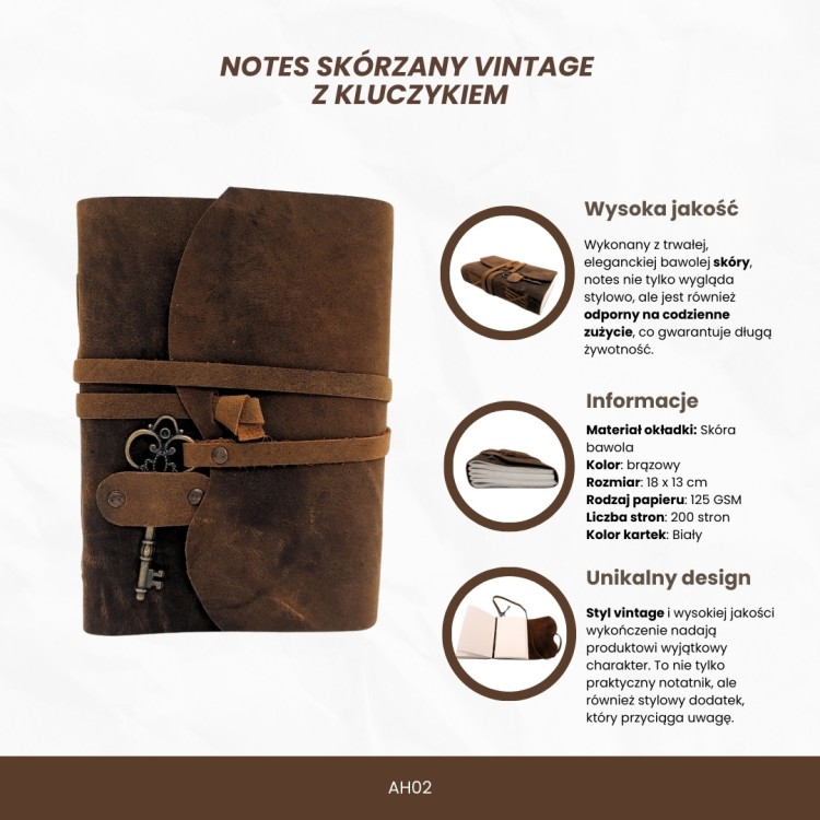 Notes skórzany retro z kluczykiem – 200 stron, prywatność i styl  (2).jpg