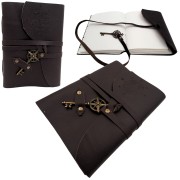 Notes skórzany retro – Róża Wiatrów, 200 stron, styl marynistyczny  (1).jpg