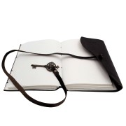 Notes skórzany retro – Róża Wiatrów, 200 stron, styl marynistyczny  (8).jpg