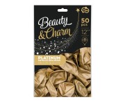 Balony złote chromowane 30 cm – 50 szt. Beauty&Charm Godan