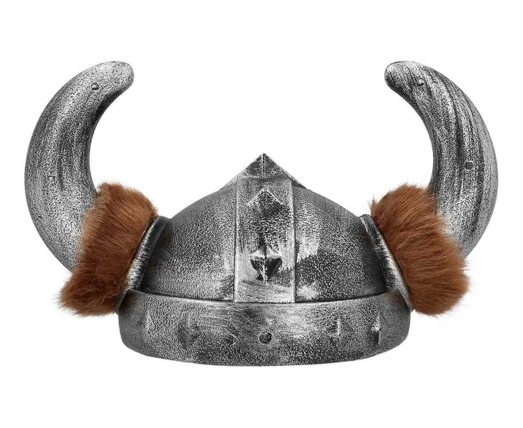 Hełm Wikinga z Rogami i Futerkiem – Dla Dzieci i Dorosłych | Boland