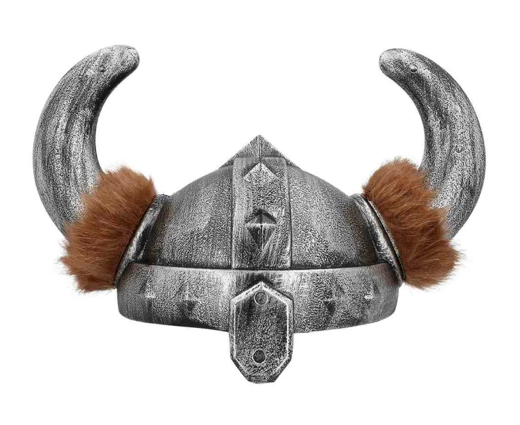 Hełm Wikinga z Rogami i Futerkiem – Dla Dzieci i Dorosłych | Boland