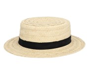 Kapelusz Słomkowy Elegancki Chevalier z Czarną Wstążką | Uniwersalny