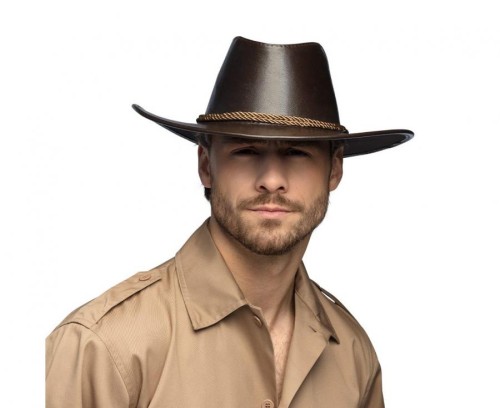 Kapelusz Kowbojski Brązowy – Uniwersalny Rozmiar | Boland