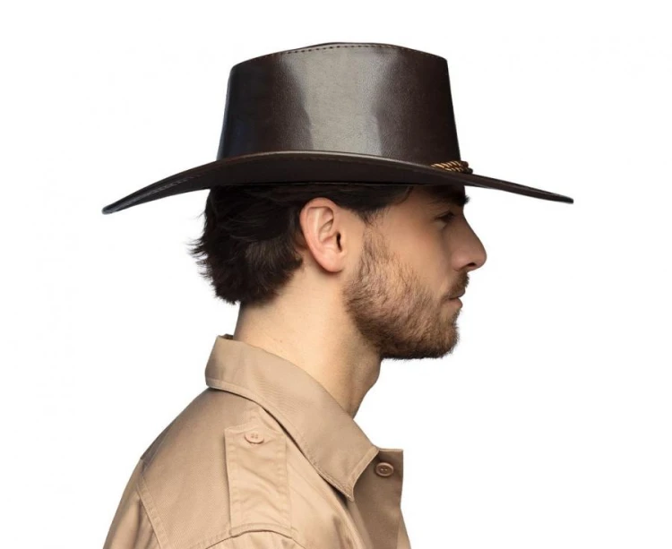 Kapelusz Kowbojski Brązowy – Uniwersalny Rozmiar | Boland