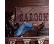 Kapelusz Kowbojski Brązowy – Uniwersalny Rozmiar | Boland