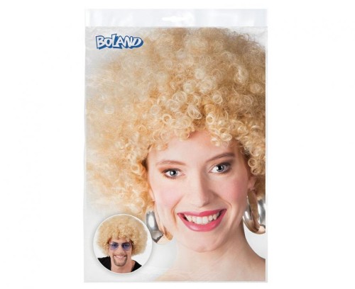 Peruka Afro Blond – Uniwersalny Rozmiar, Stylowa i Ekstrawagancka