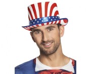 Cylinder USA – Kolorowy Kapelusz na Imprezę Patriotyczną | Boland