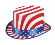 Cylinder USA – Kolorowy Kapelusz na Imprezę Patriotyczną | Boland