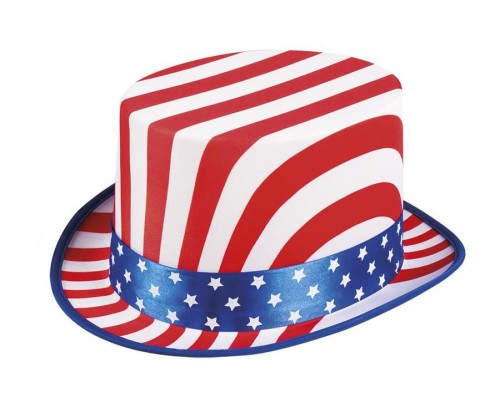 Cylinder USA – Kolorowy Kapelusz na Imprezę Patriotyczną | Boland