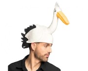 Czapka Bocian – Śmieszna Czapka Imprezowa | Uniwersalna | Boland