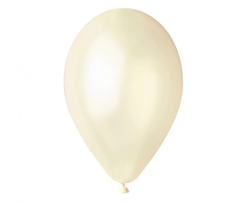 Balony Gemar 12" Kość Słoniowa GM110 – 100 szt. Metaliczne