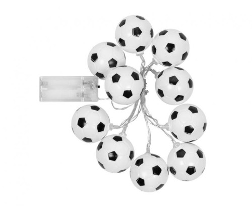 Girlanda LED Boland 140 cm z lampkami piłek – biała i czarna