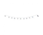 Girlanda LED Boland 140 cm z lampkami piłek – biała i czarna