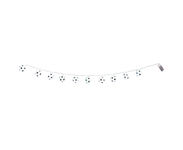 Girlanda LED Boland 140 cm z lampkami piłek – biała i czarna
