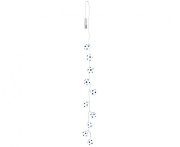 Girlanda LED Boland 140 cm z lampkami piłek – biała i czarna