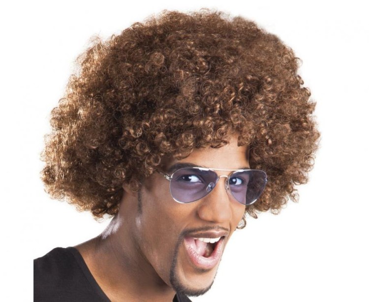 Peruka Afro Brązowa Boland, uniwersalny rozmiar, stylowa i elegancka