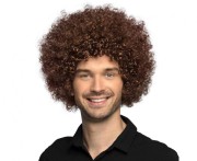 Peruka Afro Brązowa Boland, uniwersalny rozmiar, stylowa i elegancka