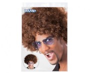 Peruka Afro Brązowa Boland, uniwersalny rozmiar, stylowa i elegancka