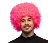 Peruka Afro Boland, różowa – uniwersalny rozmiar, intensywne kręcone włosy