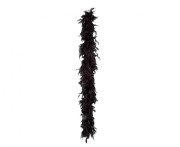 Czarne boa z piór 180 cm – elegancki dodatek na imprezy i sesje zdjęciowe