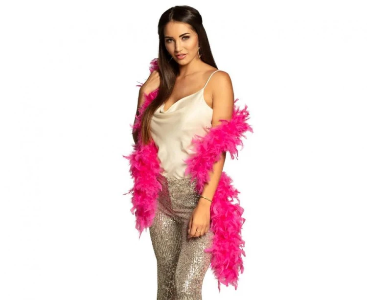 Różowe boa z piór 180 cm – efektowny i delikatny dodatek na każdą okazję