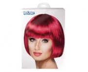 Peruka rubinowo-czerwona – intensywny kolor, uniwersalny rozmiar