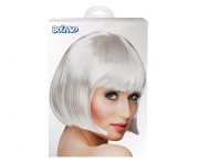 Peruka kabaret biała Boland – elegancki bob na imprezy i karnawał