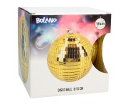 Złota kula disco 15 cm – elegancka dekoracja na każdą imprezę