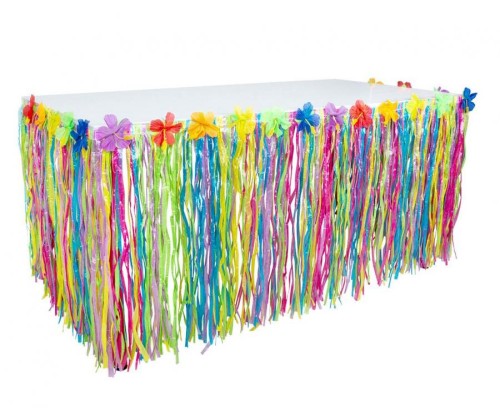 Ozdoba na stół hawajska 75x300 cm – kolorowe frędzle Boland