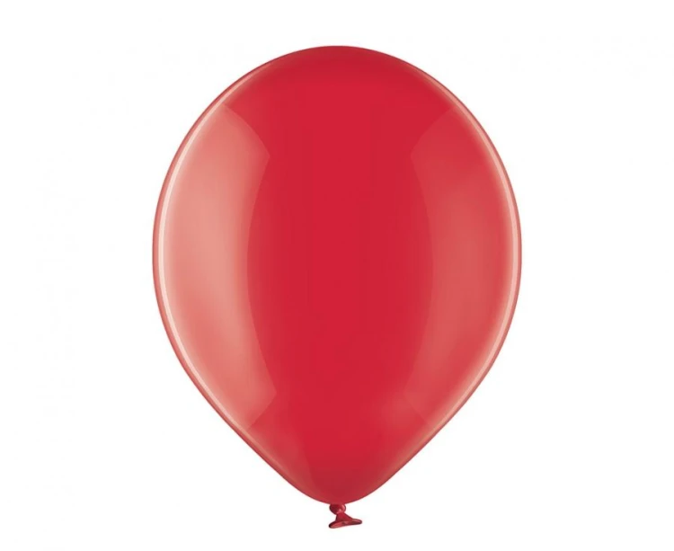 Balony Belbal 12" Przeźroczyste Czerwone – 100 szt., Model B105