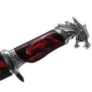 Sztylet Dekoracyjny Smok – Fantasy Broń Kolekcjonerska 35 cm  (3).jpg