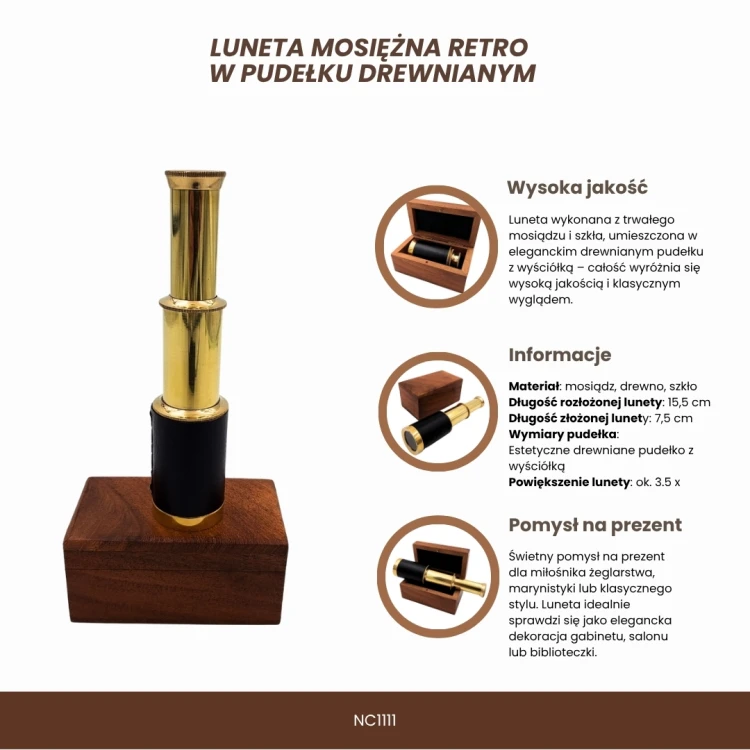 Luneta Mosiężna Retro w Drewnianym Pudełku – Dekoracja Vintage  (3).jpg