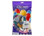 Balony Metaliczne Różnokolorowe 11” (28 cm) – 100 sztuk, Klasyczny Kształt