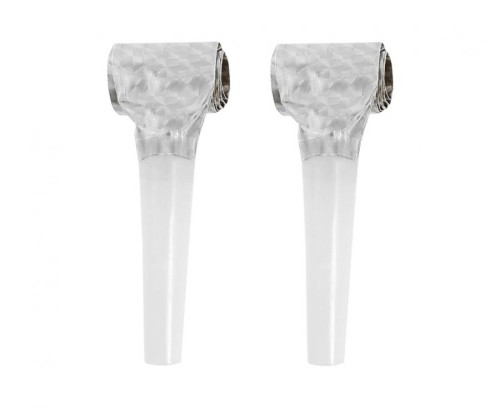 Trąbki Holograficzne Srebrne – 100 szt. Imprezowych Godan