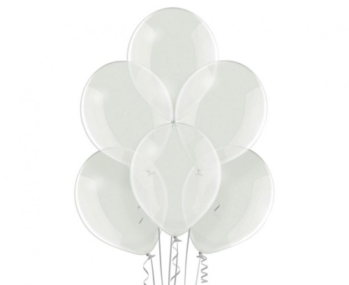 Balony Belbal Przeźroczyste 12” (30 cm) – 100 sztuk, Crystal Clear