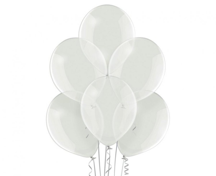 Balony Belbal Przeźroczyste 12” (30 cm) – 100 sztuk, Crystal Clear