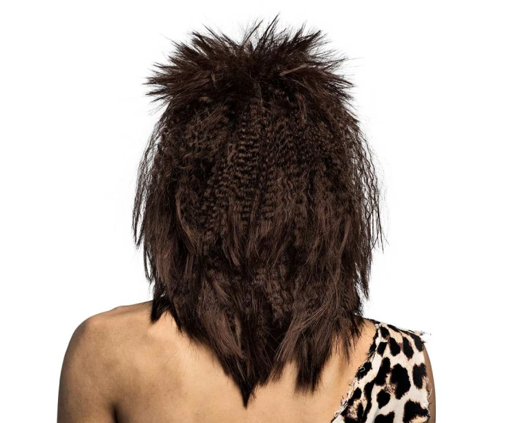 Peruka jaskiniowca z brodą – brązowa, uniwersalna dla mężczyzn