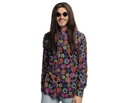 Koszula hippie XXL flower power – kolorowy strój retro na imprezę